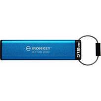 Kingston IronKey Keypad 200 512GB USB-C AES Encrypted | IKKP200C/512GB | 0740617336597