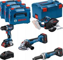 Bosch BOSCH.COMBO SET 18V (GSR 18V-90C +GWS 18V-15 PSC +GKM 18V-50 +GGS 18V-23 PLC) 1xPC4.0Ah 2xPC5.5Ah ... | 0615990N3A | 4059952687599