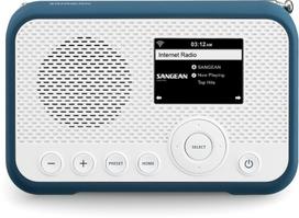 Radio Sangean Sangean WFR-39 Internet Taschenradio Internet, DAB, UKW Internetradio, UKW, WLAN Spotify, Weckfunktion, wiederaufladbar Weiß, Blau (A500466) | A500466 | 4711317996134