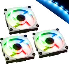 InWin Aurora RGB LED Fan, 120mm, 3-pack - black/white | LUIW-004 | 4710474945047