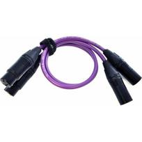 Kabel Melodika XLR x2 - XLR x2 1.5m fioletowy | 05907609000170 | 05907609000170