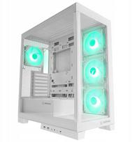 Rampage Hydra V2 Aquarium PC Case 4x ARGB Fan White | HYDRAV2-WHITE | 8680096130021