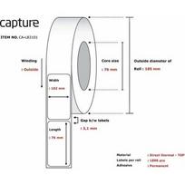 Capture Label 102x76, Core 76, | Label 102x76, Core 76, | 5704174019633