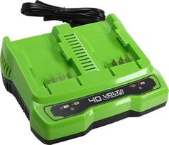 Greenworks charger dual slot 2A G40x2CUC2 (2940907) | 2940907 | 6952909074337