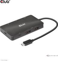 Club 3D USB Gen 2 Typ-C zu Dual DisplayPort 4k60Hz 7-in-1 Portable Dock 100W | CSV-1598 | 8719214472528