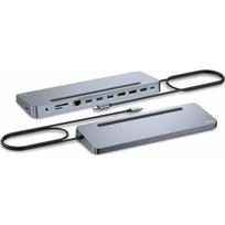 i-tec USB-C Metal Ergonomic 4K 3x Display 2x DP 1x HDMI LAN Audio Power Delivery 100 W | C31FLAT2PDPRO | 8595611706530