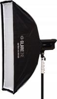 Lampa studyjna GlareOne Softbox 25x100 PRO - zestaw z gridem | SOFTPRO25X100 | 5903175622778