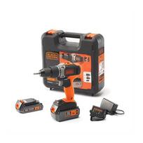 BLACK & DECKER  | Cordless Drill/Driver with  2.0 Ah/4.0 Ah Battery | BCD003MEM2K-QW | 18 V | 2.0/4.0 Ah | Lithium | BCD003MEM2K-QW | 5035048709160