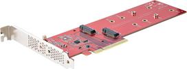 Kieszeń StarTech StarTech DUAL-M2-PCIE-CARD-B adapter Wewnętrzny M.2 | DUAL-M2-PCIE-CARD-B | 0065030895620
