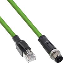 InLine InLine® Industrial network cable, M12 4-pin D-coded male plug to RJ45, PUR 15m | 40415 | 4043718318582