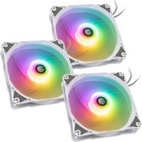 Bitspower Notos RGB PWM fan, 120mm - white, 3-pack | BPTA-FX1812NTWH-3 | 4712914788382