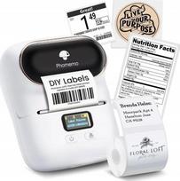 Phomemo Phomemo M110 Drukarka Termiczna Bluetooth 20-50mm Do Etykiet Samoprzylepnych Naklejek Zdjęć Notatek Grafik / White | SB8090 | 5904647818453