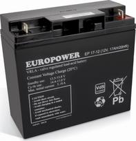 Europower Akumulator 12V 17Ah AGM Europower EP17-12 | EP17-12 | 5902367800130