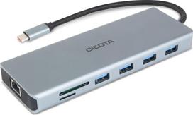 DICOTA USB-C 13-in-1 Dock 4K HDMI/DP PD 100W | D32065 | 7640239421424