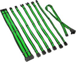 Kolink Kolink Core Pro Braided Cable Extension Kit 12V-2x6 Type 2 - Venom Green | COREPRO-EK-12VT2-GRN | 5999094005785