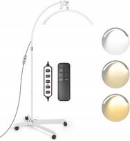 Lusterko kosmetyczne Michael Marinelli Lampa LED Kosmetyczna Bezcieniowa Moon do Makijażu Paznokci Rzęs 45W +Pilot / GX585R-PRO White | SB9921 | 5904647828018