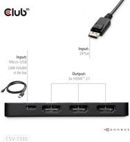 Club 3D CLUB3D CSV-7330 huby i koncentratory DisplayPort | CSV-7330 | 8719214473471