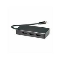 Adapter AV Value VALUE Adapter USB typu C - HDMI Multistream, 3x HDMI, 4K, M/F | 12.99.1031 | 7630049672406