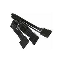 Nzxt 0.2m,  (Rozgałęźnik Molex na 3x SATA 20cm - opływowy Black ( CB-43SATA )) | Rozgałęźnik Molex na 3x SATA 20cm - opływowy czarny ( CB-43SATA ) | 895562002261