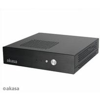 Akasa Cypher Thin-Mini-ITX Case incl. 120W Power Supply, OEM - Black | GEAK-049 | 4710614534407