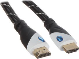 Kabel HDMI - HDMI 25m srebrny (HDMI-25-PP) | HDMI-25-PP | 5902887007057