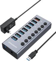 Graugear Graugear 7-Port USB-A 3.0 HUB + 1x Ladeport | G-HUB71-A | 4260746550160