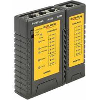 Delock Tester kabli RJ45 / RJ12 + Wyszukiwacz portu (86407) | 86407 | 4043619864072