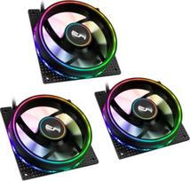 Cryorig Crona S PWM Fan, ARGB, 3-pack - 120mm, black | LUCR-015 | 4719692701282