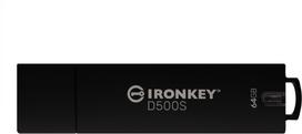 STICK USB-Stick 64GB Kingston IronKey D500S AES-256 FIPS 140-3 retail | IKD500S/64GB | 740617334777