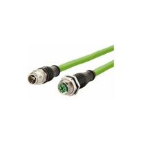 Metz Kabel połączeniowy CONNECT M12 żeński-męski, 8-biegunowy, kodowany X, prosty-prawy, 1 m | 4250184124627 | 4250184124627