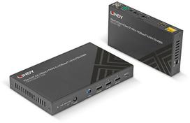 LINDY 70m Cat.6A TypeC & HDMI HDBaseT 3.0 KVM Extender | 38346 | 4002888383462