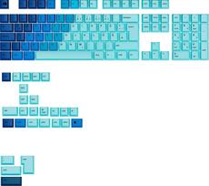 Glorious Glorious GPBT Gradient Keycaps, ISO Layout (DE), PBT, Dye-Sub - Ocean | GLO-KB-ACC-KC-GPBT-GR-OCN-DE | 840408302944