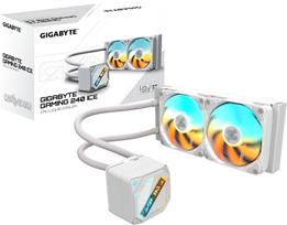 Chłodzenie wodne Gigabyte GIGABYTE Vodní chladič GAMING 240 ICE, 2x120mm, ARGB, LGA1851, AM5, bílá | GP-GIGABYTE GME 240I | 4719331555863