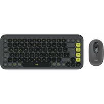 Klawiatura + mysz Logitech POP Icon Combo grafitowo-zielone (920-013106) | 920-013106 | 5099206127647