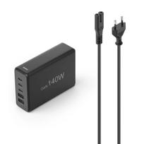 Hama GaN 140W PD/QC 3x USB-C, 2x USB-A black | 201978 | 4047443532893