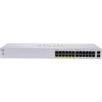 Cisco Cisco switch CBS110-24PP, 24xGbE RJ45, 2xSFP (combo with 2GbE), fanless, PoE, 100W - REFRESH | CBS110-24PP-EU-RF | 889728493383