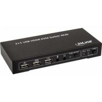 Przełącznik InLine InLine KVM , 2-Fach HDMI 4K2K mit Audio | 62602I | 4043718258802