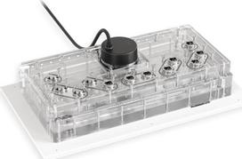 Alphacool Apex Distroplate Dark Base Pro 901, ARGB mit Apex Pumpe - wei | 14658 | 4250197146586