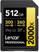 Karta Lexar Professional 2000x SDXC 512GB Class 10 UHS-II/U3 V90 (LSD2000512G-RNNNG) | LSD2000512G-RNNNG | 843367138999