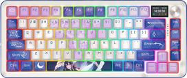 Klawiatura gamingowa Redragon Flekact Pro K708AK-RGB-PRO Leopard L bezprzewodowa mechaniczna podświetlana fioletowa | K708AK-RGB-PRO | 6950376726162