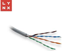 Lynx CS LYNX UTP kabel Cat5e, PVC (Eca), celoměděný, vnitřní , šedý, box 305m | LX-SLD-UTP5E-PVC-GR | 8591205721088
