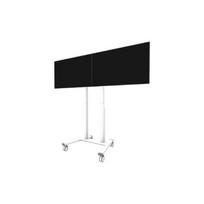 Neomounts  Floor stand | ADM-875WH2 Dual screen adapter | Adjustable Height | 42-65 " | Maximum weight (capacity) 40 kg | White | ADM-875WH2 | 8717371440725