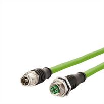 Kabel Metz Kabel połączeniowy METZ CONNECT M12 żeński-męski, 8-biegunowy, kodowany X, przelotowy, 2 m | 21.16.8831 | 4250184198345