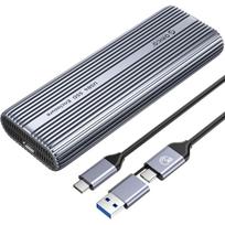 Kieszeń Orico SSD M.2 NVMe, USB-C 40Gbps, z wentylatorem, metalowa | ACOM2-U4-GY-BP | 6942227127075