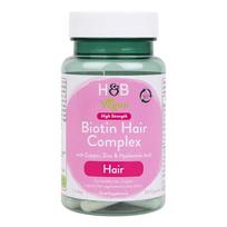 H&B HIGH STRENGTH vitaminų kompleksas su biotinu plaukams, 30 kapsulių