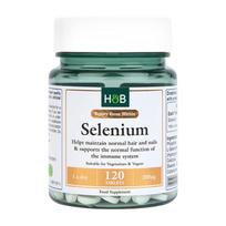 H&B Selenas 200 µg, 120 tablečių