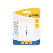 TECH BY TRAVEL BLUE automobilio įkroviklis  2,1 A dvigubas USB