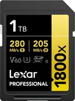 Karta Lexar Professional 1800x SDXC 1 TB Class 10 UHS-II/U3 V60 (LSD1800001T-BNNNG) | LSD1800001T-BNNNG | 843367131839