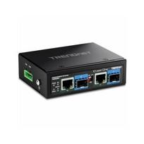 TRENDnet TI-BF22SFP Medien Konverter, 2-Port Industrial SFP zu Gigabit PoE++ | TI-BF22SFP | 0710931162684