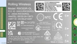 HP 5G Modem m.2 WWAN 4G/5G Sub-6 GHz FM350-GL Mobile Broadband Cellular (compatible with WWAN-ready EliteBook 8 X - G1i G1a - 13 14 16, Flip, ZBook 8 X Fury - G1i G1a - 14 16 18) | B8BD4AA | 198990490243